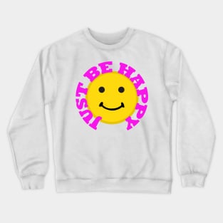 Retro Smiley Face Smile Be Happy Crewneck Sweatshirt